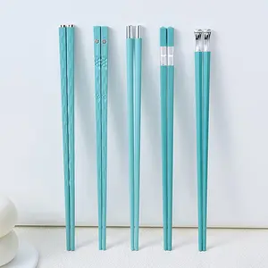 5 Pairs High-Quality Japanese Non-Slip Chopsticks, Korean Hotel Restaurant Portable Healthy Food Chopsticks, Sushi Home Kitchen Use, Lightweight