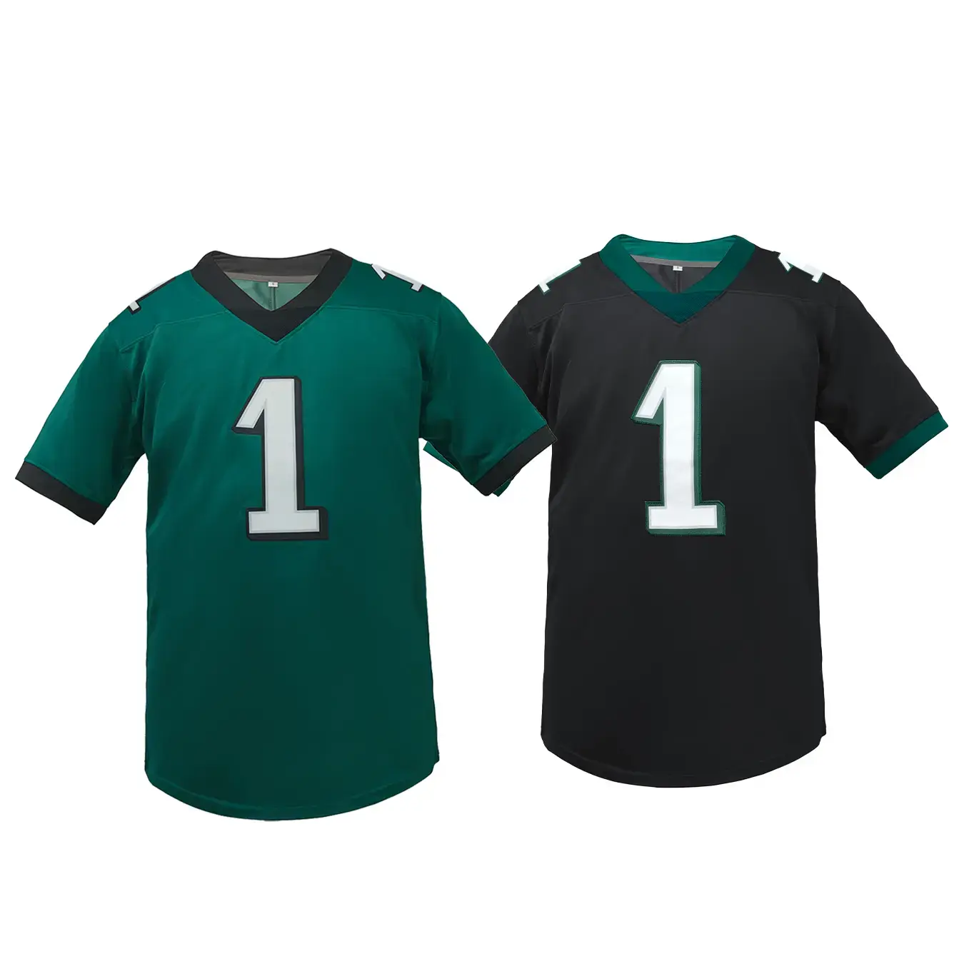 Men's Philadelphia #1 Football Jersey Top Embroidered Jerseys with Embroidered Name & Number - Breathable Loose Fit Unisex Design - 100% Polyester - Sports Clothing - Ideal for Training, Outdoor Activities, and Casual Wear - All Seasons