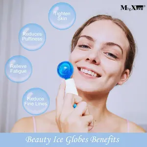 Ice Ball Face Massage Tools, 2 Counts/set Sequin Design Comfort Massage Balls, Facial Skin Care Tools For Women & Men