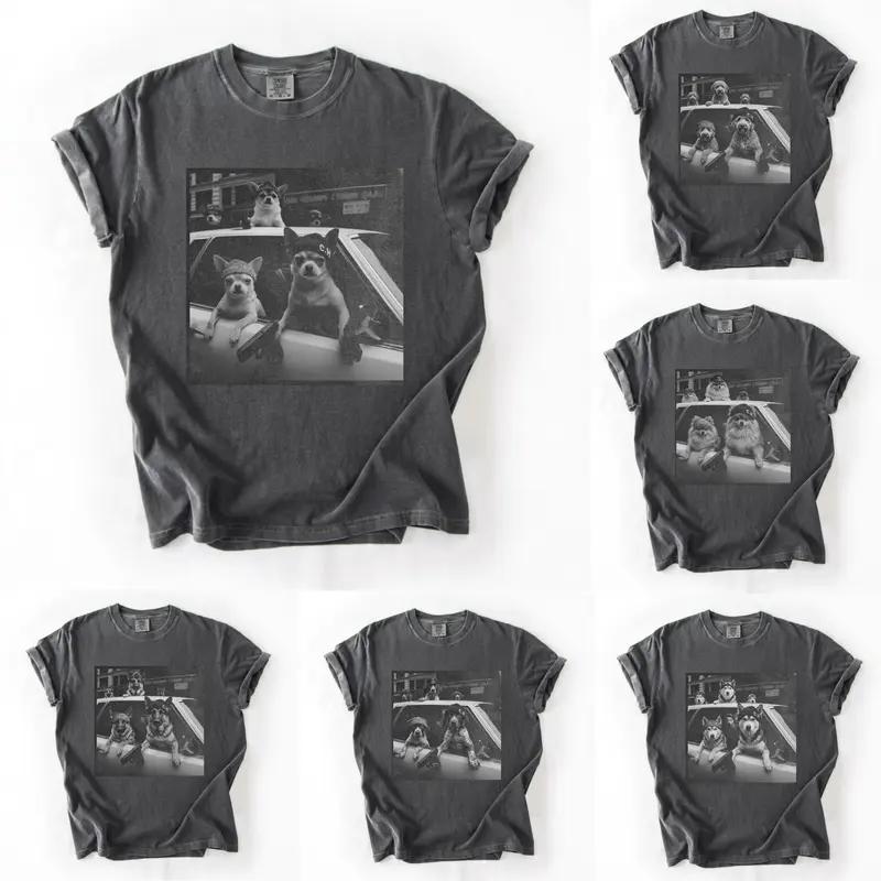 [Sale Up to 50%]  Comfort Colors 50+ Dog Breeds Gangster Dogs Shirt | Funny Vintage Dog Meme Graphic Tee | Retro Streetwear Dog Lover Gift | Unisex Comfort Colors Tee – Felix Rodz