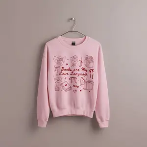 Books Are My Love Language Sweatshirt, Valentines Book Lover Sweater, Bookish Valentines Shirt, Valentines Day Shirt, Gift for Lover