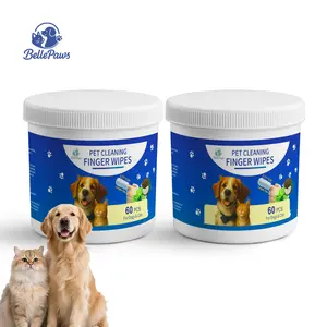 BellePaws Pet Finger Cleaning Wipes 2 Packs