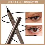 JUDYDOLL Ultra-Fine Liquid Eyeliner, Waterproof Liquid Eye Liner, Hooded Eyes, Sharp Winged Lines, Long-Lasting, Beginner Friendly, Lasting Satin Finish, Smudge-Proof, Transfer-Resistant, Suitable For Sensitive Eyes, Halloween Makeup