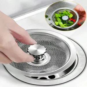 1pc Kitchen Sink Strainer, Stainless Steel Sink Drain Strainer,Kitchen Accessories,Food Catcher For Most Sink Drains Kitchen Sink Basket Strainer Steel Sink Filter Valentine DAY, Valentines Wedding, Birthday