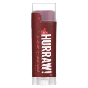 Hurraw! Balm Tinted Lip Balm, Black Cherry, 0.17 oz (4.8 g)