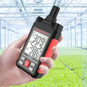 High Precision Digital Hygrometer Thermometer, Measures Environment Temperature Humidity Dew Point Wet Bulb Temperature, Weather Station