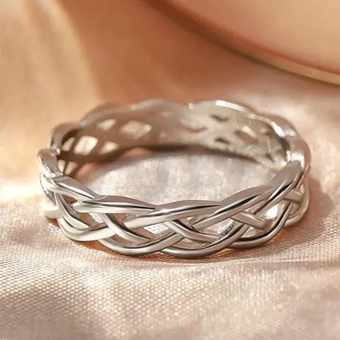 Women's Elegant Hollow Out Design Minimalist Ring, Promise Ring Gf, Fashion Promise Ring for Party, Daily Decor, Trendy All-match Vintage Jewelry As Birthday Gift, Vintage Rings, Wedding Promise Rings, Beautiful Rings