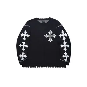 Kawana Black Crewneck Sweatshirt