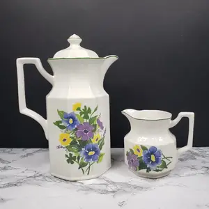 Kensington Ironstone Wayside Teapot and Creamer Vintage