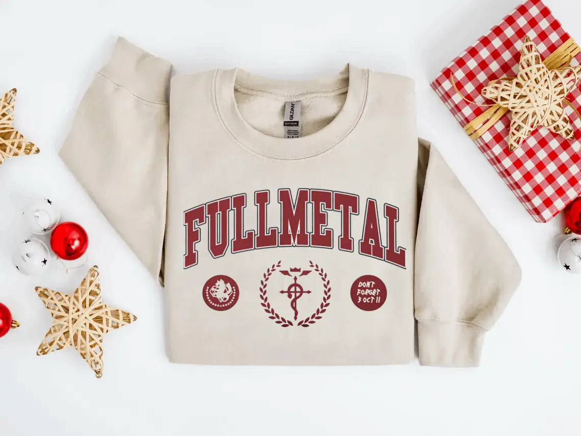 Fullmetal Alchemist Brotherhood Varsity Sweatshirt Casual Clothing