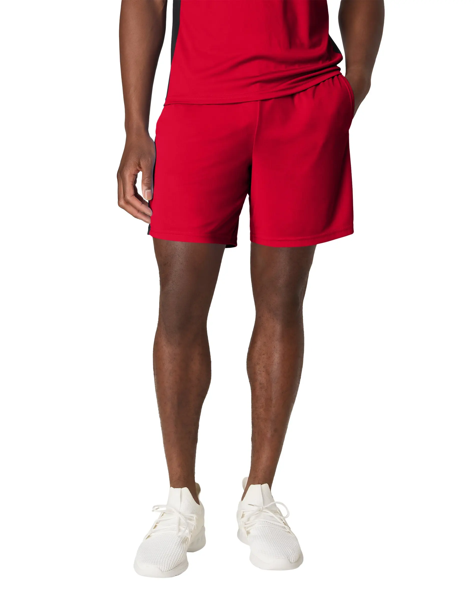 Hanes Men's Shorts, Cool DRI® 7" Color Blocked Short, Moisture Wicking + UPF 40, 5-Pack