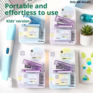 Mini Stapler with Staples, Portable Home Student Stapler, Ideal for Family, School, Office Use, Compact and Convenient Design