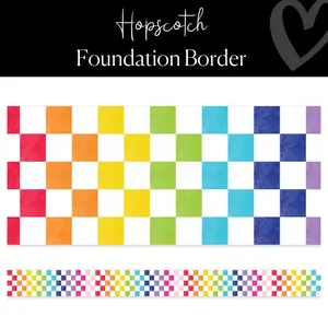 Rainbow Hopscotch Bulletin Board Border