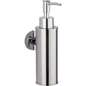 Soap Dispenser Stainless Steel Chrome Wall Mount Liquid and Soap Dispenser for Kitchen and Bathroom