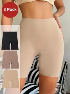 Women's High Waist Elasticity Briefs, Skin-Friendly Breathable Comfort Seamless Shaping Underwear, Casual All-Season Wear, 3-Pack, Shapewear