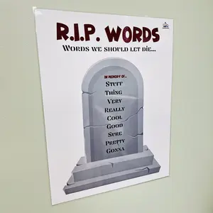 Word Choice Anchor Chart | Laminated Writing Poster for Classroom | Middle School ELA Classroom Decor