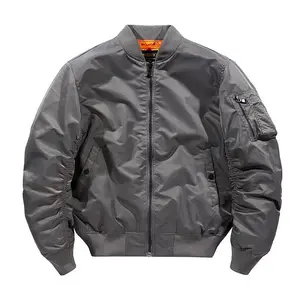 Mens Thick Bomber Jacket Winter Windproof Flight Coat Urban Streetwear Loose Padded Baseball Jacket Warm Durable Casual Outerwear