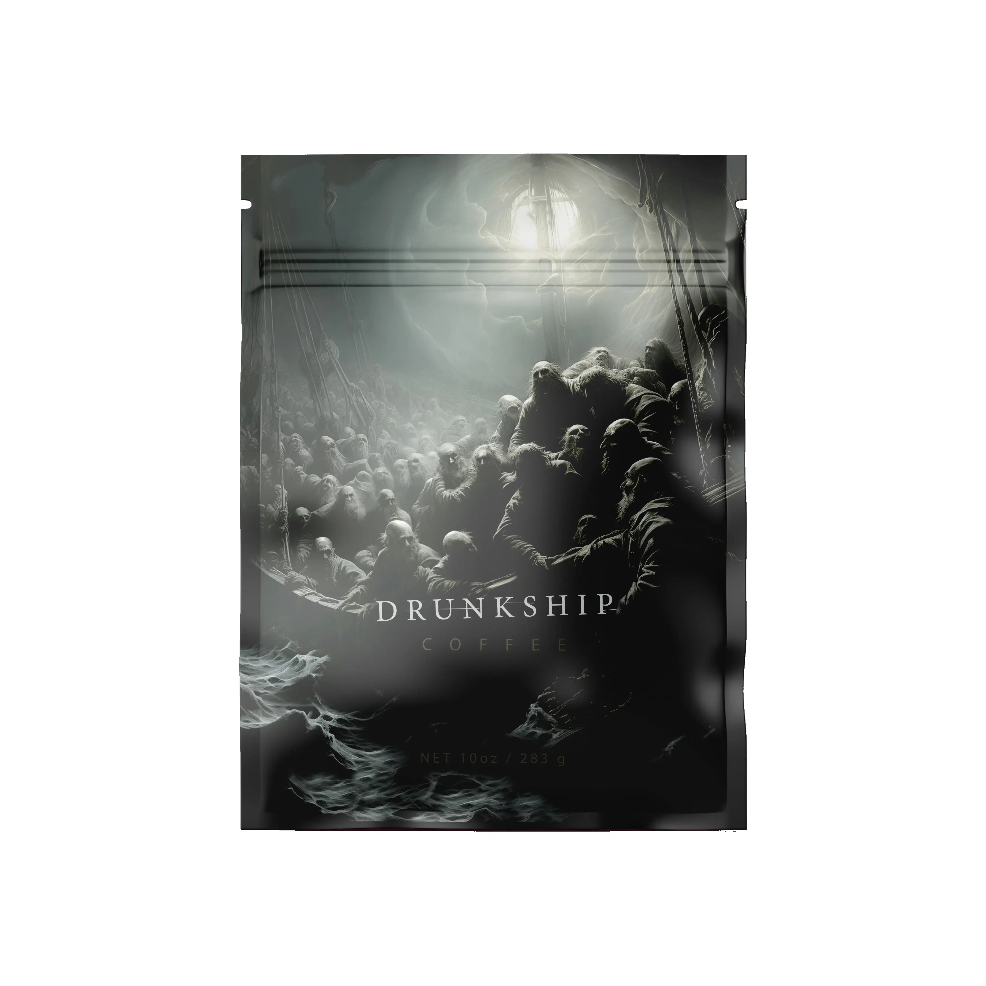 10oz DRUNKSHIP COFFEE  Natural Ethiopian coffee beans.