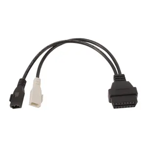 Dedicated OBD2 Diagnostic Cable for Audi Vehicles Dual 2x2 to 16 Pin Adapter for Professional ECU Programming