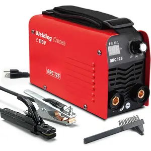 Actual 125A 110V Stick Welder, 1/8" rod 125A heavy duty  welding machine super Mini arc welder,generator friendly Digital Display 6013 7018 6010 6011works