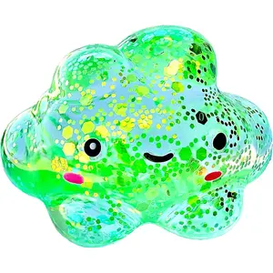 3 Inch Cloud Stress Ball, Cute Slow-Rise Squishy Squeeze Toy, Soft Sensory Fidget Toy for Anxiety Relief & Relaxation