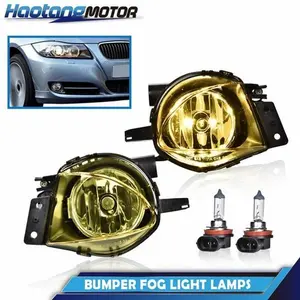 CROSSDESIGN FIT For 2006-2008 BMW E90 325i 328i 330i 335i YELLOW BUMPER FOG LIGHT LAMPS PAIR