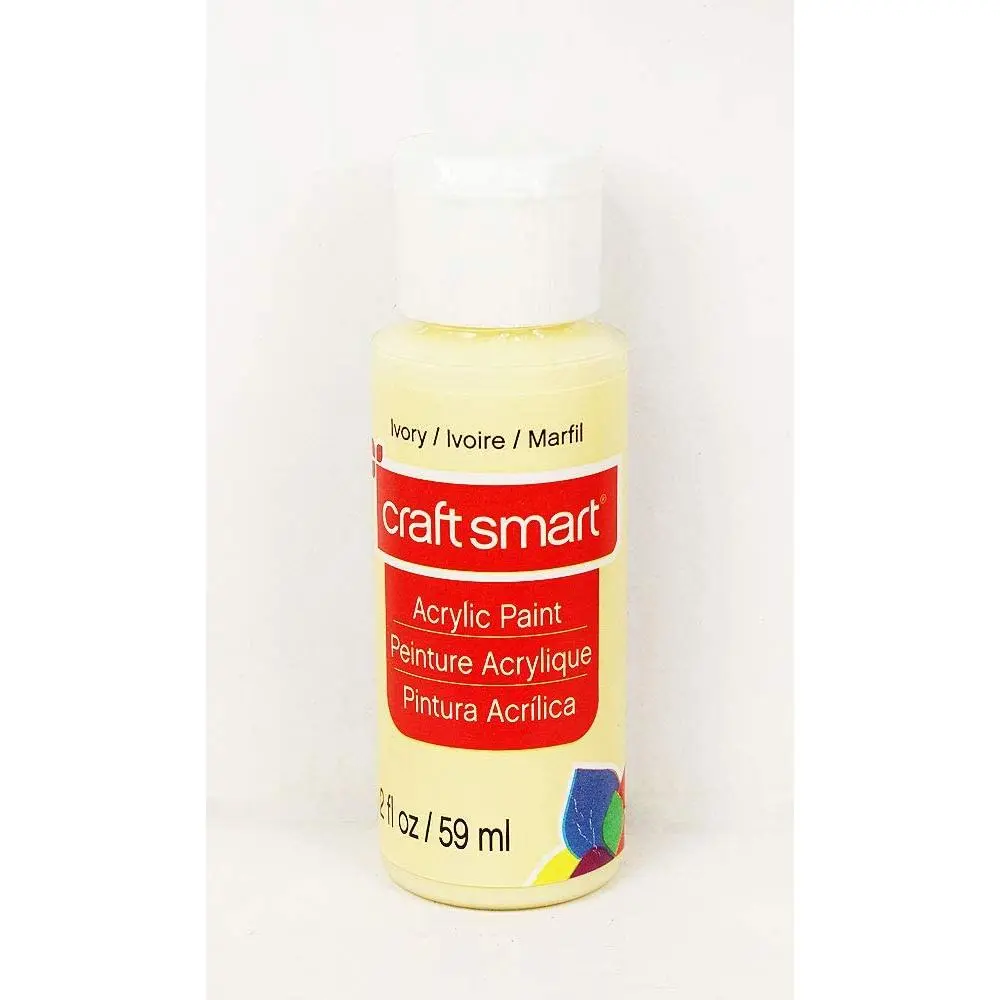 Craft Smart Acrylic Paint 2 Fl.oz. 1 Bottle  (Ivory) …