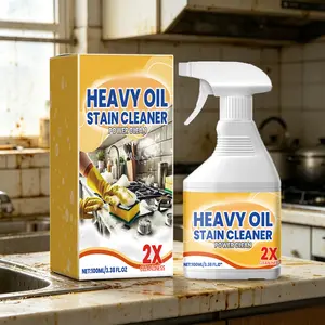 Kitchen Degreaser Spray Multipurpose Kitchen Cleaner for Stove Range Hood and Countertop Easy Wipe Grease Cleaner Oil Buildup Remover Daily Kitchen Cleaning Solution