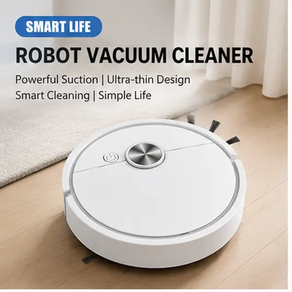 XFX015 Compact Robotic Vacuum Cleaner for Hard Floors and Everyday Home Cleaning