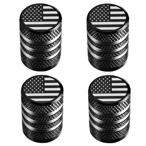 Car Tire Valve Stem Decorative Cap, 4 Counts Corrosion Resistant Leak-proof Tire Valve Stem Cover, Universal Tire Valve Stem Cap for Car Truck Motorcycle Bike