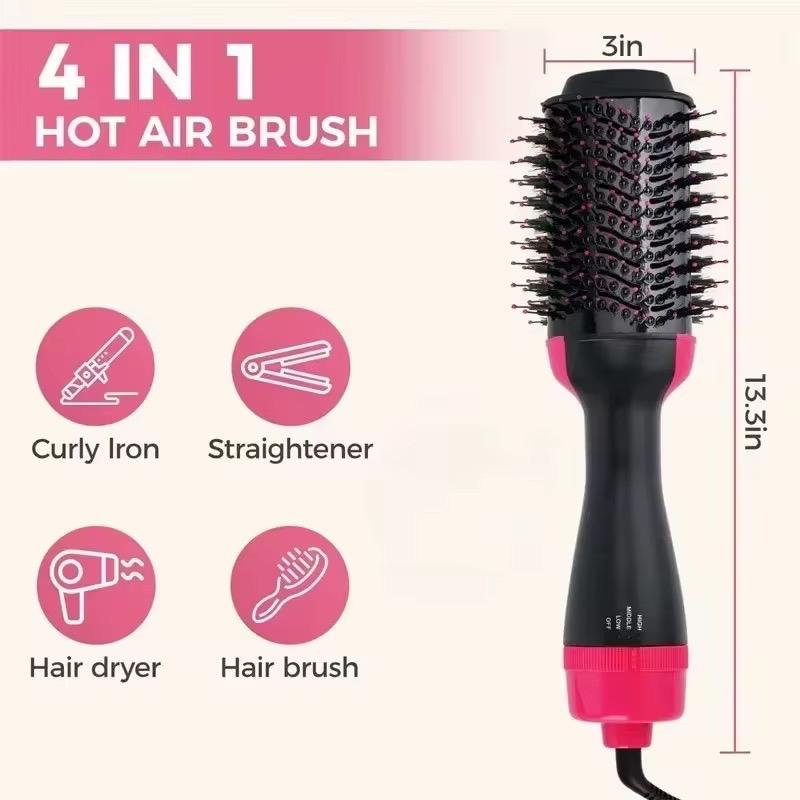 Professional High Quality One Step Hair Dryer Brush Styler Tools Fast Heating Hair Straightener & Drying Hot Air Brush for Dry Straight Curl