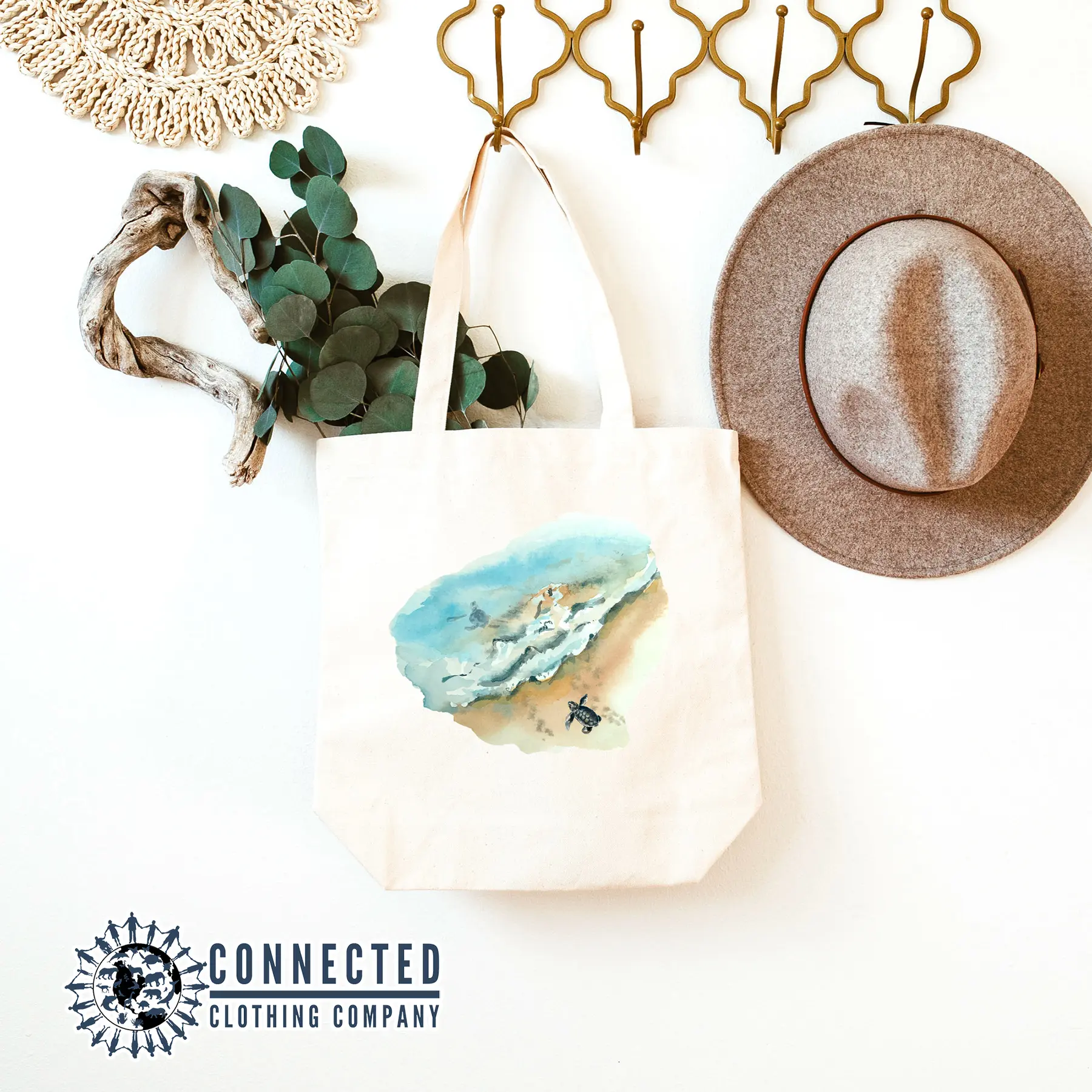 Sea Turtle Hatchling Tote Bag