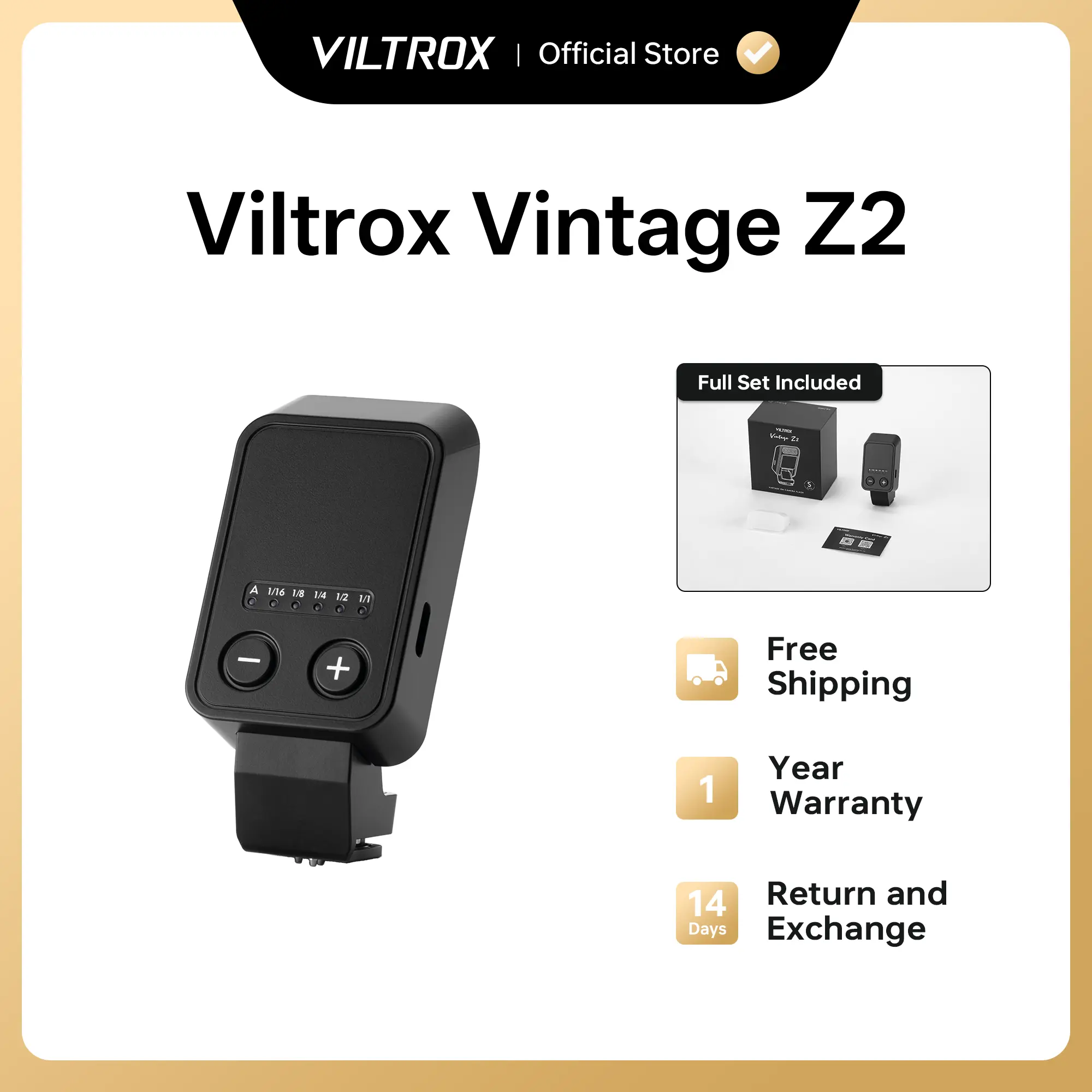 Vintage Z2 Mini TTL On-Camera Flash for Sony/Nikon/Fujifilm/Canon Vintage Z2 Mini TTL On-Camera Flash for Sony/Nikon/Fujifilm/Canon