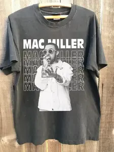 [Sale Up To 50%] Mac Miller Shirt, Mac Miller Charcoal Unisex Tshirt Reprint S-5Xl Men Women