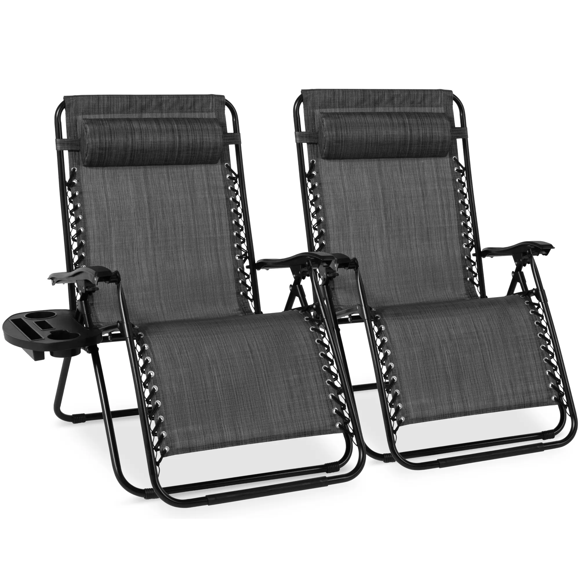 Best Choice Products Set of 2 Extra Wide Zero Gravity Lounge Chair Recliners w/ Cup Holder Best Choice Products Set of 2 Extra Wide Zero Gravity Lounge Chair Recliners w/ Cup Holder