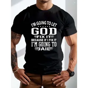 [Plus Size Freedom T-Shirt] god Plus Size Men's T-Shirt, Sweat-wicking and Freedom of Movement