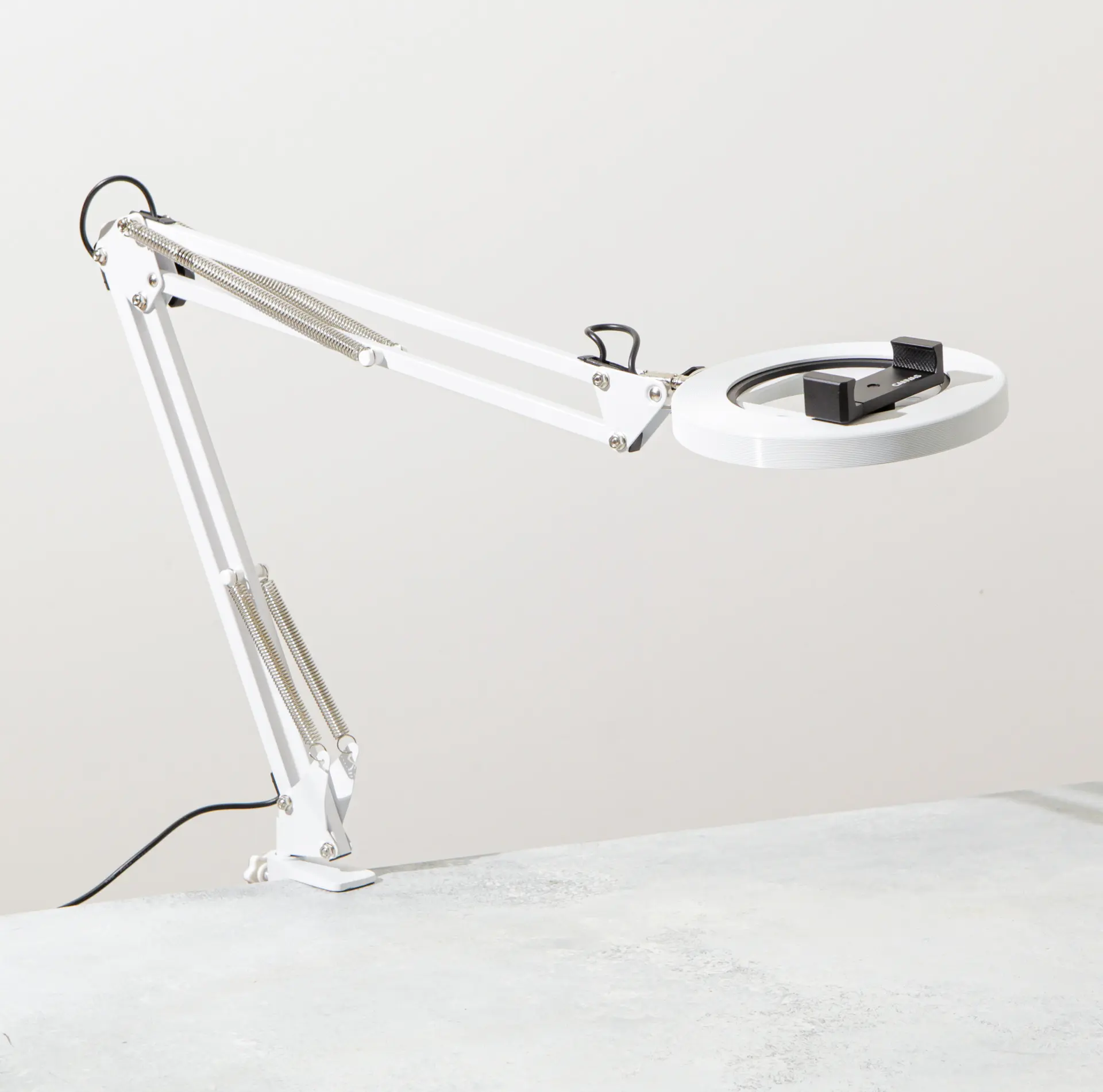 CANVAS Lamp with Desk Clamp - Eye-Catching Ring Light and Phone Holder for Content Creators, Artists, Entrepreneurs, and Small Business Owners