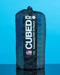 CUBED ICE 10lb Bag - BPA-Free Reusable Ice Cubes - Stays Cold Twice As Long - Made From Eco-Friendly Filtered Water - No Melt, No Mess, Just An Ice Cold, Dry Cooler All Day Long.