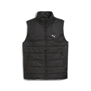 PUMA Mens Essentials Padded Vest Athletic Outerwear Casual - Black