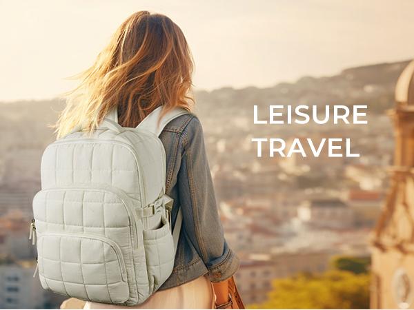 CLUCI TikTokShopSpringGlowUp  New Collection School Backpack Puffer Backpack 17.3 Inch Laptop Backpack for Women, Anti Theft Travel Backpack, Puffer Quilted Work, Water Resistant College Bookbag, Carry on Bckpack