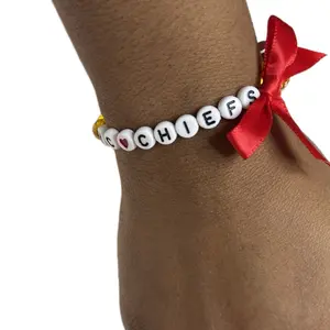 KC Chiefs Game Day Ready Bracelet for Women - Fashion Accessory gold bracelet