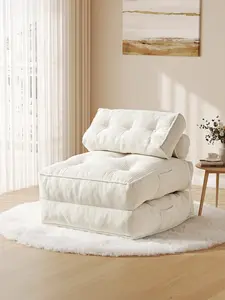 【CategorySelect】ONBRILL Folding Couch Sofa Bed,Convertible Sleeper Chair for Adults, Corduroy Portable 4 in 1 Fold Out Chair to Floor Lounger, Couches for Living Room,Single