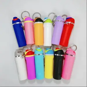 Mini Water Bottle Keychain, Fashionable Water Bottle Keyring, Cute Handbag Backpack Accessory, Stylish Water Bottle Charm, Keychain Bag Pendant, Keychain Kawaii, Trendy Cute Keychain