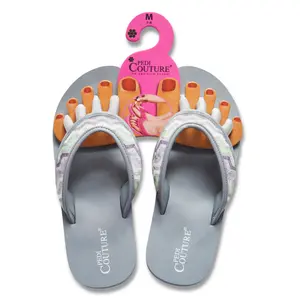 Pedi Couture Chevron Sandal Summer Pedicure Toe Thong Yoga Sandals for Maximum Comfort and Pain Relief - Shoe, Footwear