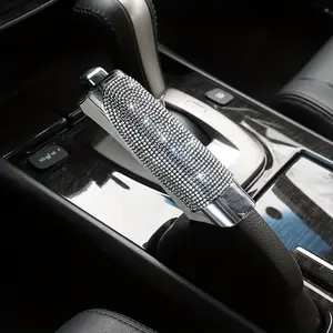 Bling handbrake cover - A protective side brake grip accessory for vehicle interior decoration Car Accessories