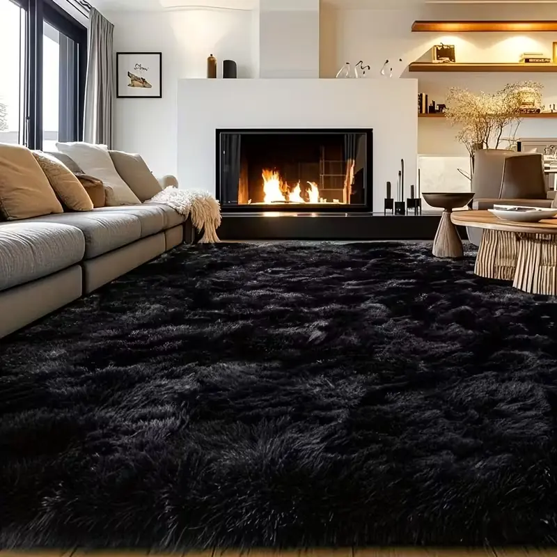8x10 ft Luxury Fluffy Shaggy Rug - Non-Slip Furry Soft Living Room Rug, Modern Plush Carpet for Bedroom Home Decor, Christmas Gift, Fluffy Shaggy Rugs, Furry Soft Rugs