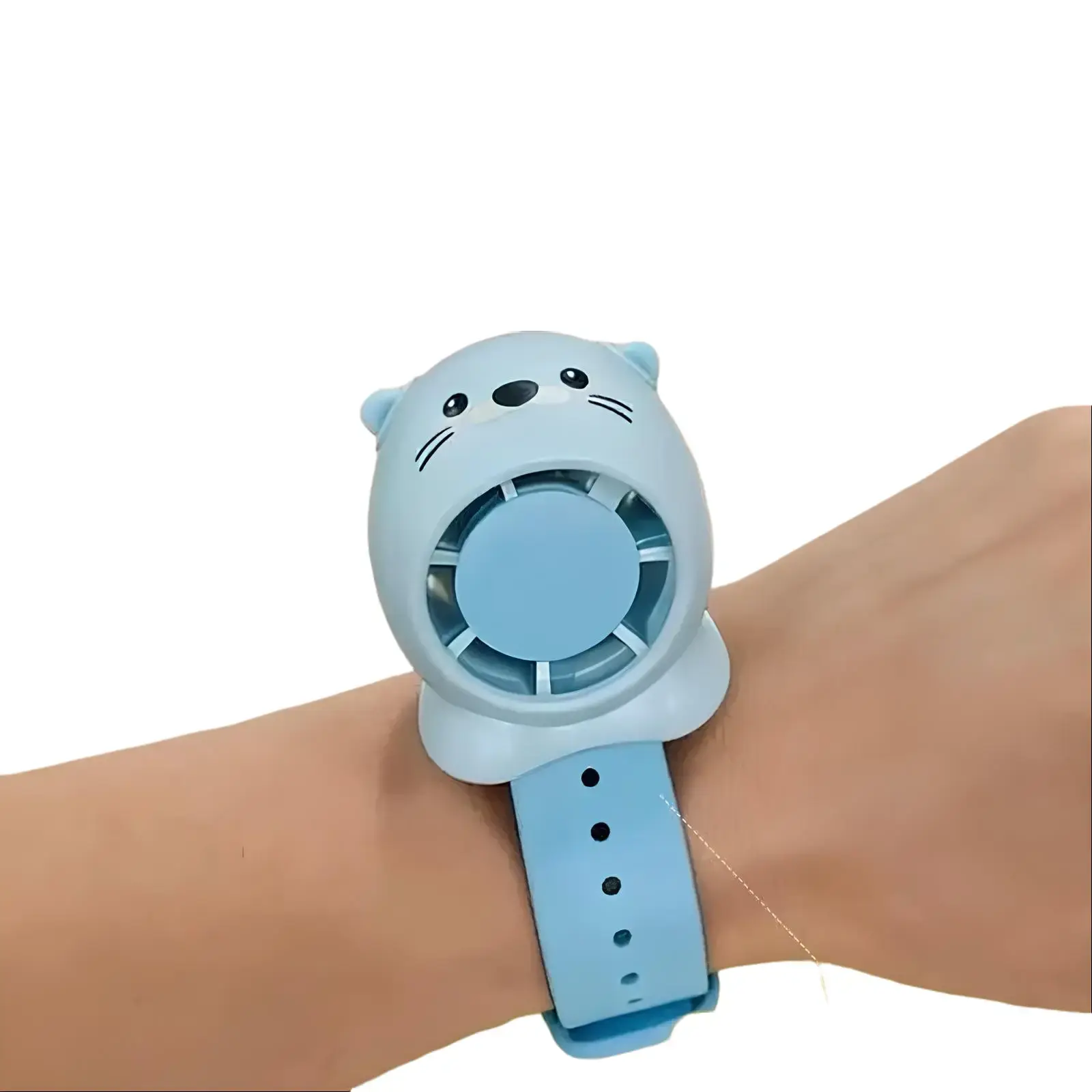 Cute Cartoon Kids Wrist Fan, Mini Portable Rechargeable Handheld Fan, Lightweight Wearable Cooling Fan for School, Outdoor Play & Travel, Back-to-School Essential, Summervibes