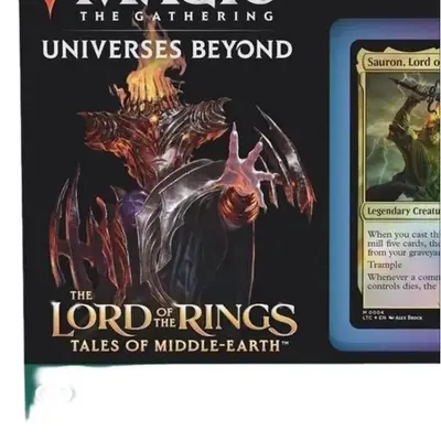 mtg sauron commander deck precon Magic: The Gathering The Lord of The Rings: Tales of Middle-Earth 3 + Collector Booster Sample Pack : Toys & Games Sauron, the Dark lord Precon