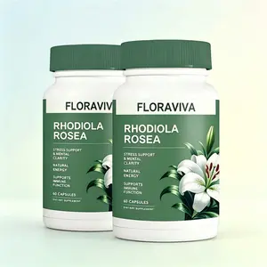 Floraviva Rhodiola Rosea Capsules - Mood Balance & Sharp Mind - Sustained Energy - Improves Learning Ability - 60 Capsules Wellness Care