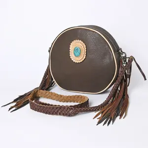American Darling Canteen Bag Full Grain Genuine Leather Western Women | Handbag Purse Travel Clutch